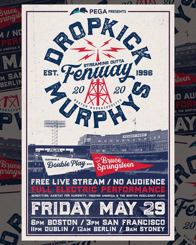 DROPKICK MURPHYS TO STREAM LIVE FROM FENWAY PARK