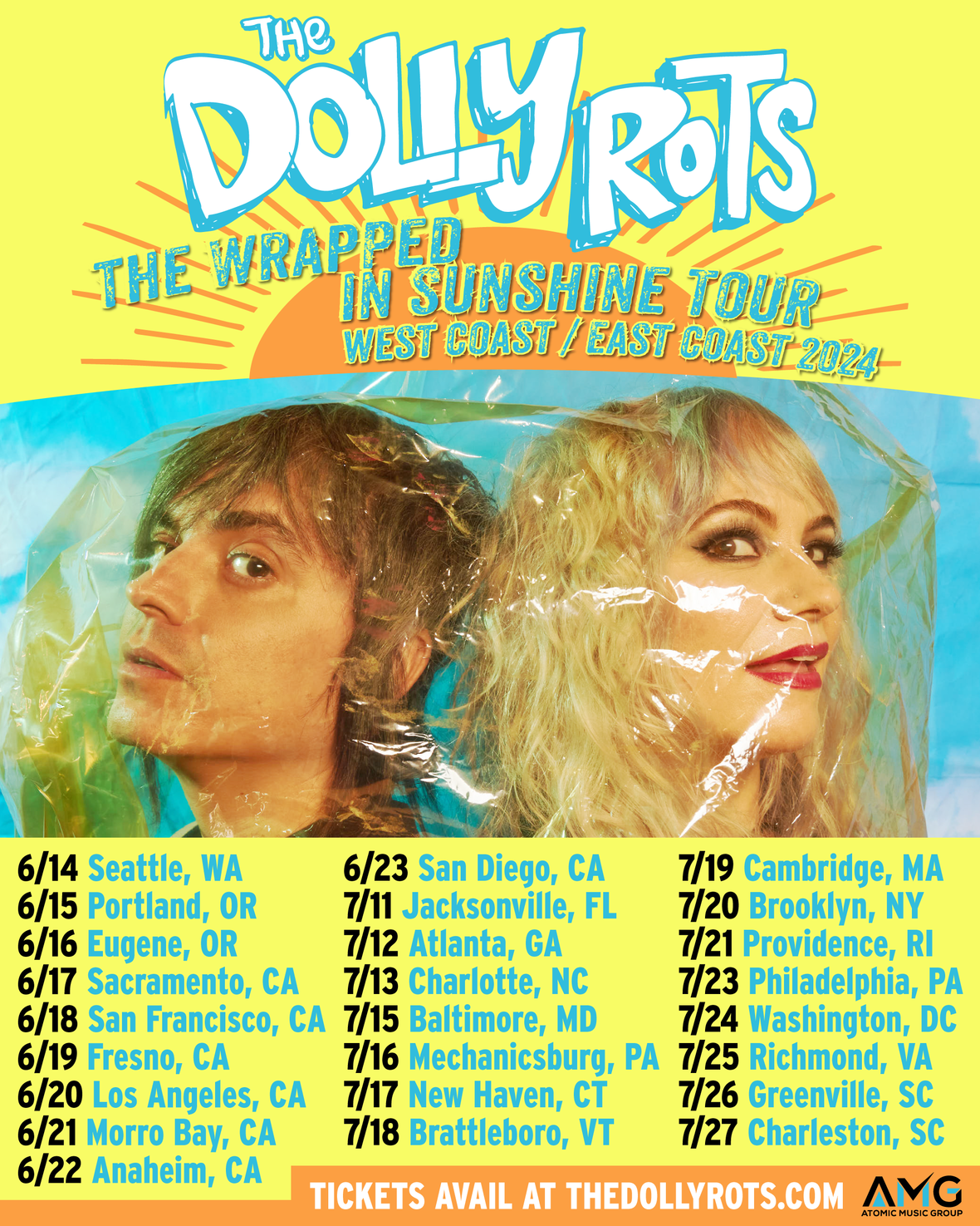 THE DOLLYROTS RELEASE NEW 7 INCH “WRAPPED IN SUNSHINE” WITH A B-SIDE OF THEIR TWIST ON BONNIE TYLER’S "HOLDING OUT FOR A HERO"