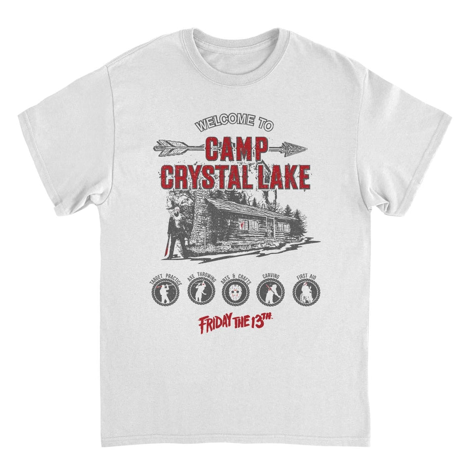 Friday the 13th Camp Crystal Lake Activities White T-Shirt