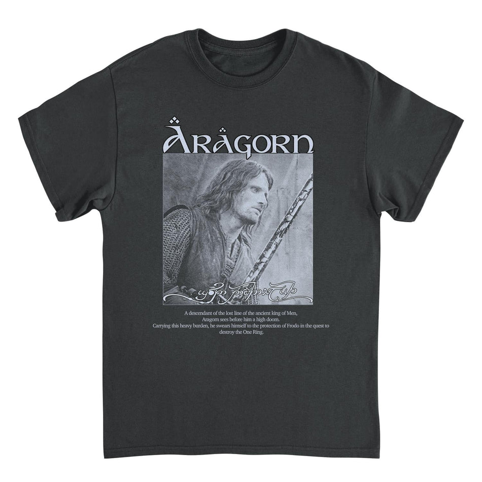 Lord of The Rings Aragorn Son of Arathorn Black T-Shirt