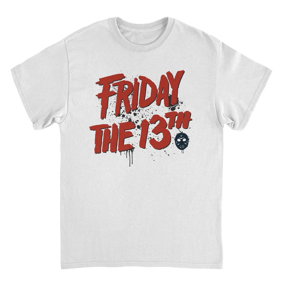 Friday the 13th Splash Logo White T-Shirt