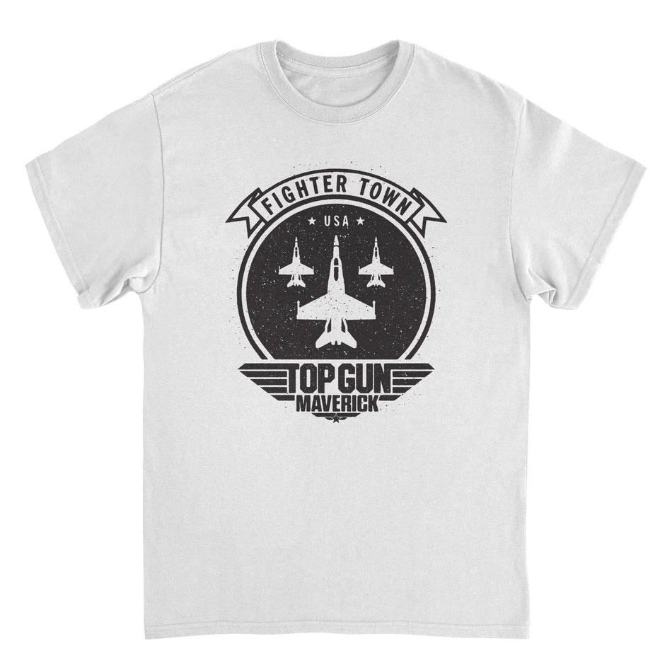 Top Gun Fighter Town White T-Shirt