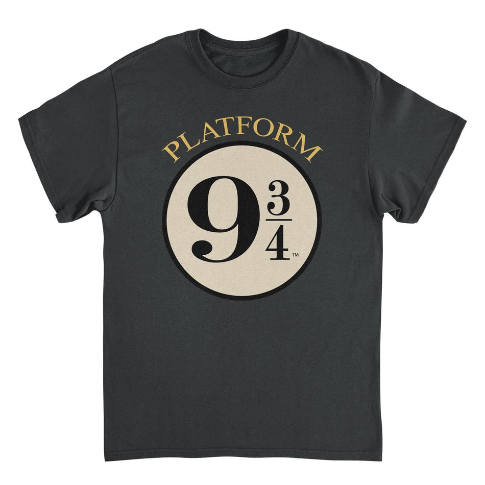 Harry Potter Platform Nine and Three Quarters Black T-Shirt