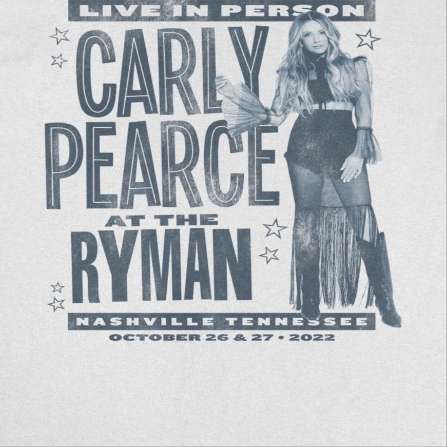 Carly Pierce Oct 2022 Ryman T-Shirt