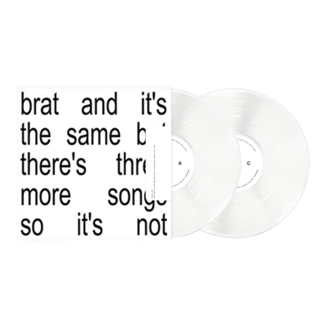 CHARLI XCX - BRAT AND IT'S THE SAME BUT THERE'S THREE MORE SONGS SO IT'S NOT (WHITE VINYL)