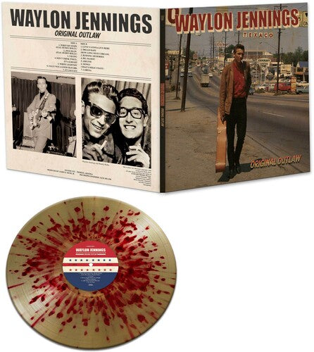 WAYLON JENNINGS - ORIGINAL OUTLAW (RED/GOLD SPLATTER)