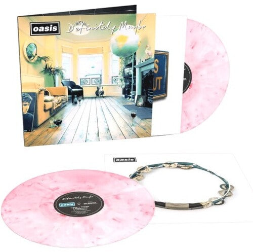 OASIS - DEFINITELY MAYBE (PINK/WHITE ANNIVERSARY EDITION VINYL)