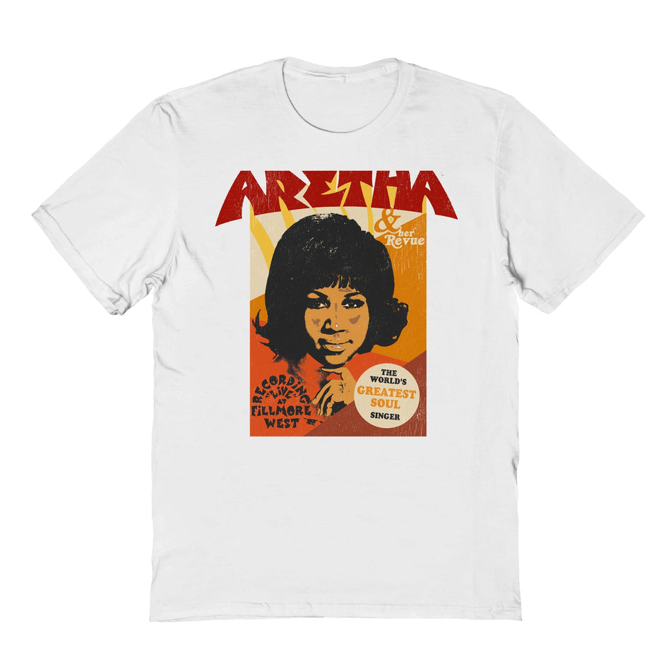 Goodie Two Sleeves Aretha Franklin Aretha and Revue T-Shirt