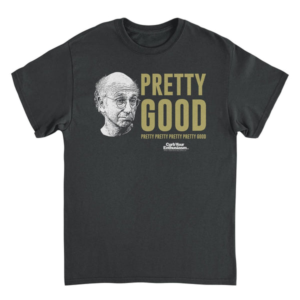 Curb Your Enthusiasm Pretty Good Larry Face Black T-Shirt